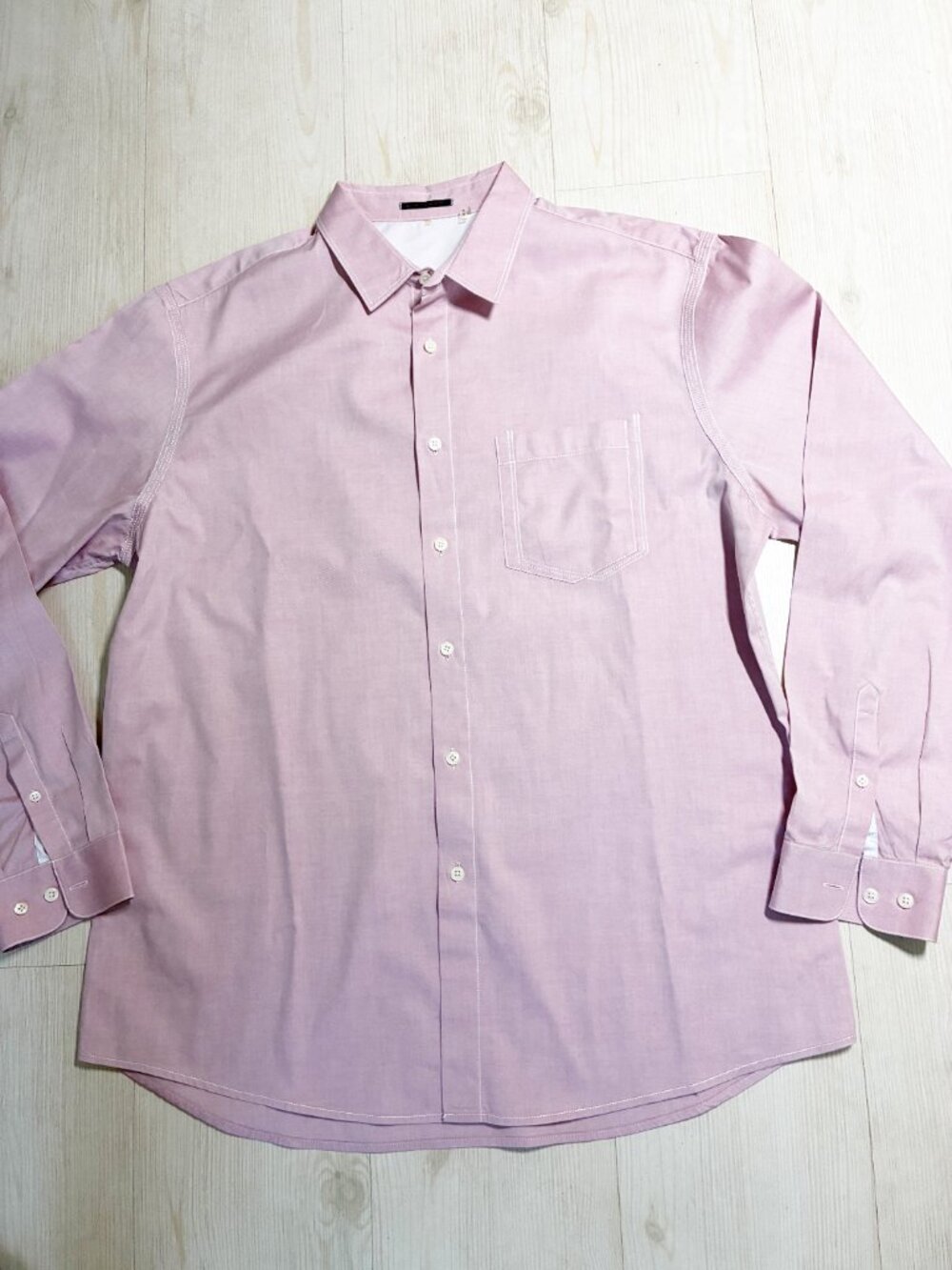Elie Tahari Men's Casual Button-Up Pink Shirt XL